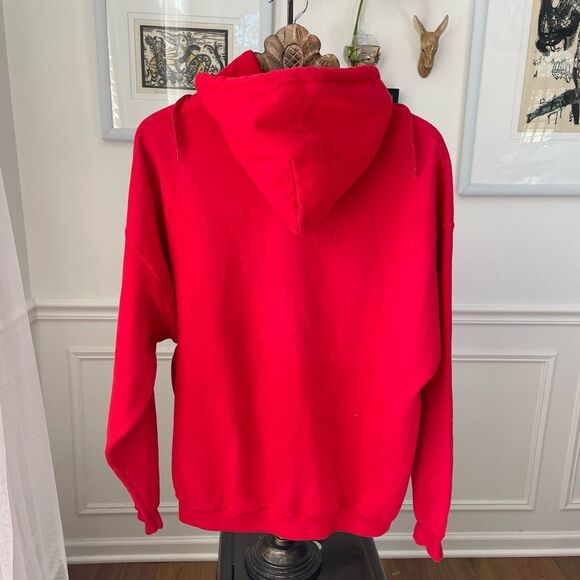 Gildan Polish Pride Humor Red Hoodie Sweatshirt XL - Picture 4 of 6